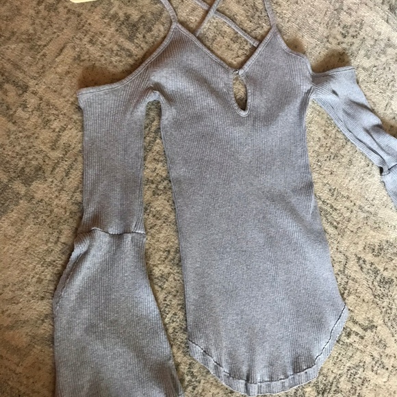 Spaghetti - Strap, Cold Shoulder Top - Picture 2 of 3